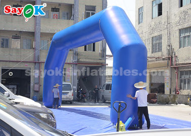 Voûte gonflable bleue de mètre de PVC 9,14 x 3,65 de portique gonflable pour la publicité d'événement facile à nettoyer