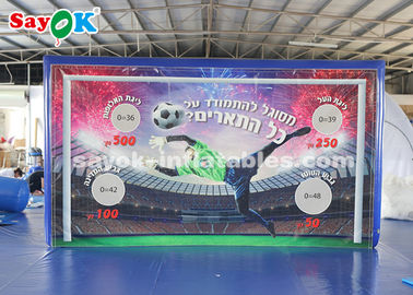 Porte de tir extérieure du football de but de sports de jeux de bâche gonflable durable gonflable de PVC