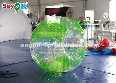 Jeu gonflable de costume 1.5m football gonflable de bulle de PVC 0.8mm couleur transparente/rouge/verte