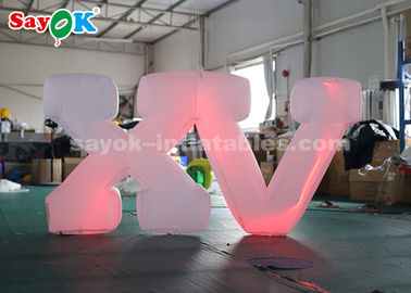 installation facile de haute décoration gonflable d'éclairage de 1.2m/lettre gonflable de LED