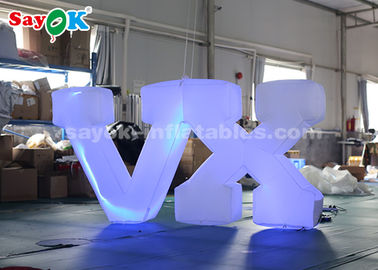 installation facile de haute décoration gonflable d'éclairage de 1.2m/lettre gonflable de LED