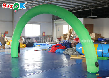 Voûte gonflable extérieure/d'intérieur de voûte gonflable de course d'entrée avec Logo Print Green Color