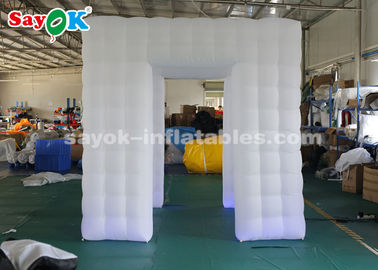 Tente gonflable trois de partie - la cabine gonflable 2.5m de photo de porte cubent la lumière portative de LED
