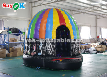 Dôme gonflable coloré de disco de Chambre de tente de bâche gonflable de PVC avec GV léger mené magique ROHS de la CE