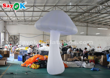Tissu en nylon champignon gonflable blanc de 3 mètres pour la décoration d'étape