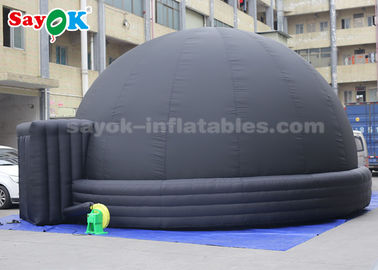 Tente gonflable noire de dôme de planétarium de 7 mètres pour l'affichage de la Science de l'éducation de l'enfant