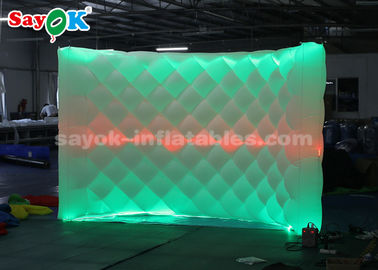 Mur gonflable attrayant de contexte de cabine de photo du studio gonflable LED de photo avec à télécommande