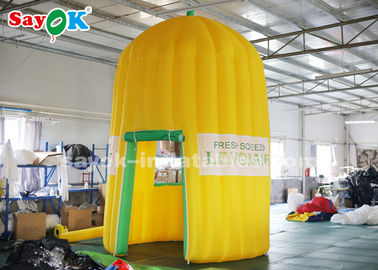 Limonade gonflable Juice Kiosk For Amusement Parks de la tente 4m de haute de tissu extérieur gonflable d'Oxford