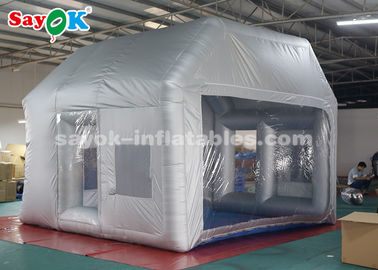 Tente gonflable personnalisée Tente de peinture gonflable argentée avec système de filtre / Tente à bulles gonflable