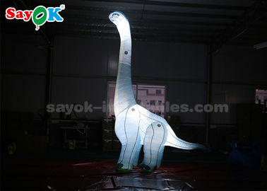 Dinosaure gonflable de personnages de dessin animé du tissu 4mH d'Oxford avec la lumière de LED