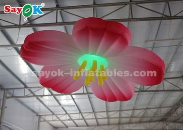 décoration gonflable accrochante d'éclairage de fleur de lumière de 3m LED pour épouser