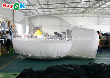 Tente gonflable de dôme en dehors de la tente gonflable blanche d'air transparente pour camper/voyager
