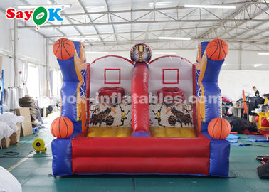 Jeu gonflable de tir de cerceau de basket-ball de bâche de PVC de jeu de basket-ball gonflable pour le centre de jeu