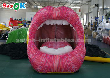 Produits gonflables faits sur commande vifs, grande lèvre gonflable de bouche pour la publicité
