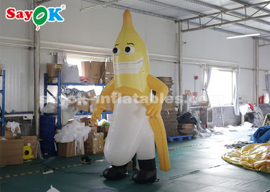 Ballons à caractère gonflable 3m Mascotte bananière gonflable pour la publicité extérieure CE SGS ROHS