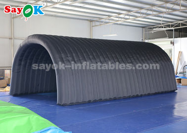 Tente gonflable de tunnel de la tente 210D Oxford d'air de noir gonflable de tissu pour l'exposition/promotion