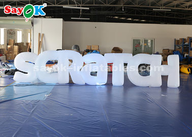 lettres gonflables élevées de 1.2m grandes avec la couleur 17 changeant des lumières de LED