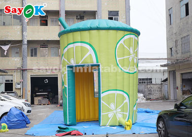 Tente gonflable extérieure gonflable d'air de ROHS, cabine gonflable de support de concession de limonade de 5m avec le ventilateur pour des affaires