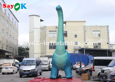 Dinosaure gonflable de Noël 7m H modèle de dinosaure gonflable géant avec souffleur d'air pour exposition