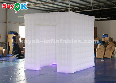 La cabine d'événement montre la cabine gonflable unique de photo avec la lumière changeante de 17 couleurs LED