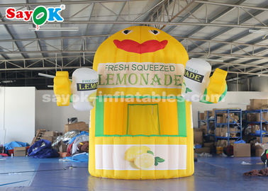 Grande cabine gonflable de limonade de tente d'air de tente gonflable de travail avec des mains et ventilateur pour le parc d'attractions