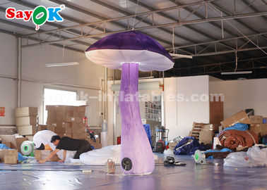 Champignon accrochant stupéfiant de décoration gonflable d'éclairage de 2.5m avec le ventilateur
