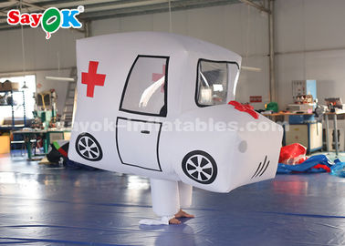 Modèle gonflable fait sur commande géant d'ambulance de produits pour la promotion