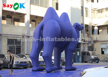 Personnages de dessin animé gonflables bleu-foncé pour la publicité extérieure/chameau gonflable géant