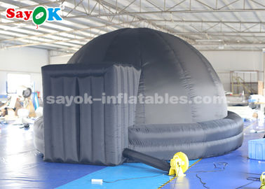 Couleur gonflable portative de noir de tente de dôme de projection de planétarium de 4,5 mètres