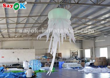 méduses accrochantes gonflables de 1.5*2.5m avec la lumière de LED pour la décoration de boîte de nuit