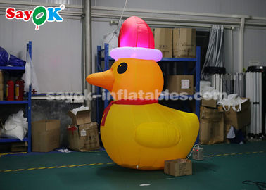 Modèle gonflable de canard du jaune 2m avec le ventilateur pour des décorations de Noël de yard