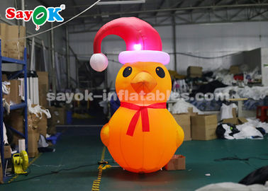 Modèle gonflable de canard du jaune 2m avec le ventilateur pour des décorations de Noël de yard