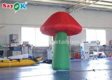 Décoration gonflable menée colorée de champignon pour annoncer imperméable