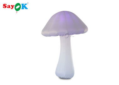 Décoration gonflable d'éclairage de polyester avec la lumière de LED pour le champignon de partie/explosion