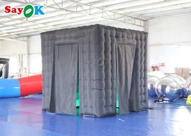 La cabine d'événement montre la cabine gonflable durable de photo de cube avec la taille 2.5*2.5*2.5m de ventilateur