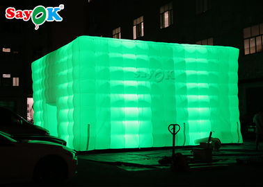 Disparaissent la tente gonflable d'air de cube gonflable en tente LED d'extérieur pour la décoration de partie de publicité commerciale