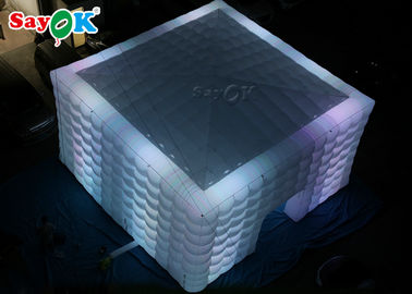 Disparaissent la tente gonflable d'air de cube gonflable en tente LED d'extérieur pour la décoration de partie de publicité commerciale