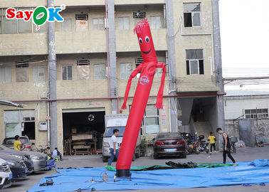 GV commercial de danse de la CE de Wave Man For de jambe de marionnettes d'air de danseur gonflable rouge simple d'air