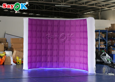 La cabine de photo de mariage louent la cabine gonflable pourpre de photo de compresseur de LED pour la publicité/festival