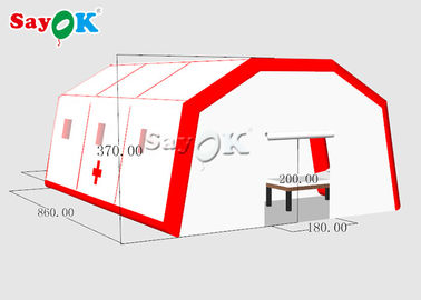 Tente médicale gonflable de secours de résistant à l'eau mobile gonflable de tente pour placer des lits avec le compresseur