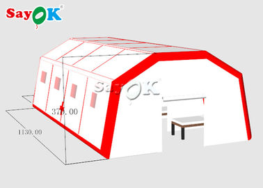 La tente gonflable de Polonais a adapté la tente aux besoins du client gonflable de l'oxygène d'hôpital de campagne de taille pour placer des patients rapidement construits