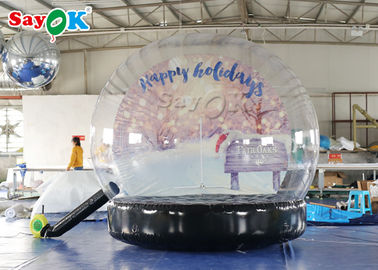 Noël de PVC ornemente le globe gonflable de neige pour la publicité extérieure