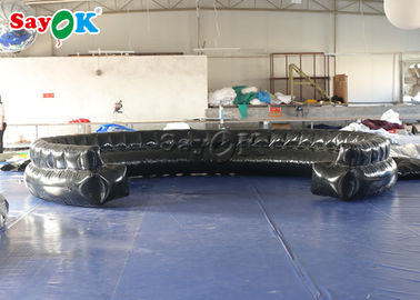 Coutume gonflable faite sur commande hermétiquemente scellé noire 7.3m de sofa d'explosion de produits
