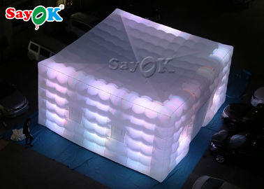 Tente cube gonflable carré lumière LED géante Tente aérienne gonflable pour les foires Événement SGS ROSH