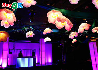 Fleur accrochante gonflable artificielle de LED pour annoncer la décoration