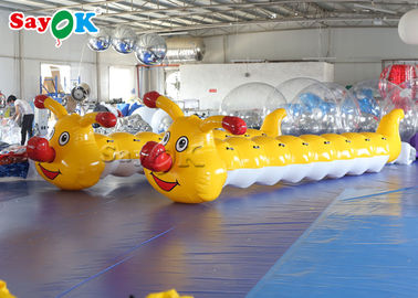 décoration drôle de carnaval de 6m Caterpillar gonflable pour des jeux de renforcement d'équipe