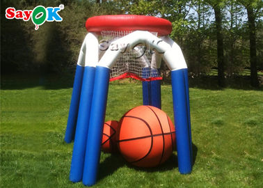Match de basket de tir extérieur de sports de monstre gonflable fait sur commande de jeux avec le ventilateur