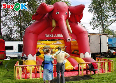 Rebond gonflable d'éléphant pour le château sautant gonflable d'enfants du parc d'attractions/PVC
