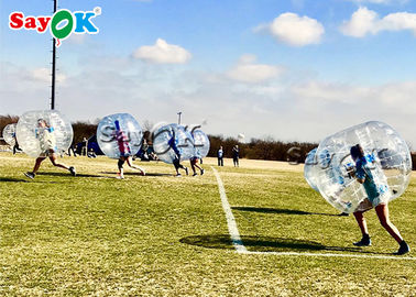 Boule de butoir d'enfants de jeu de sports de jeux de taille du football humain gonflable transparent gonflable de bulle
