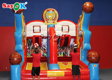 Jeux de partie gonflables gonflables géants de cercles de basket-ball de basket-ball de jeu commercial drôle de tir pour des adultes